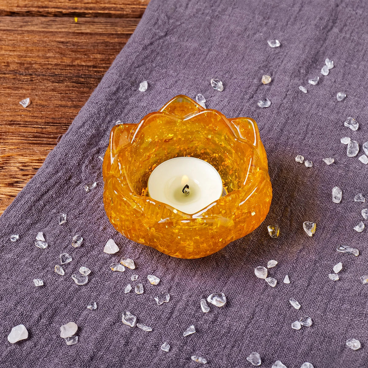 Natural Crystal Candle Base - Milmar